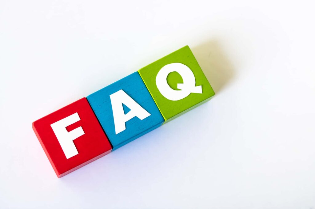 カラフルなFAQブロック