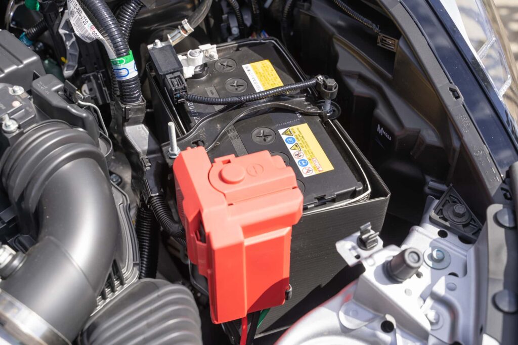 車のバッテリー